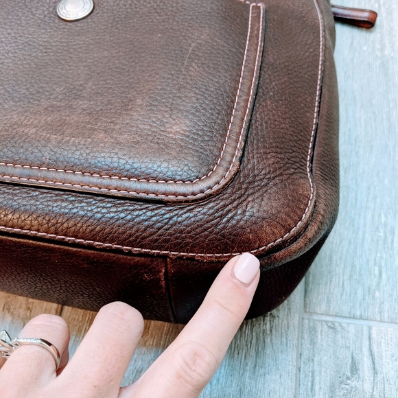 Coach Chelsea Brown Leather Hobo Purse - Picture 14 of 15